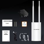 Amplificador de Sinal Sem Fios Impermeável COMFAST CF-EW72 1200Mbs para Exterior com 2 Antenas, CF-EW72 Edição Norte-Americana