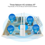 Amplificador de Sinal Sem Fios Impermeável 4G COMFAST CF-E5 300Mbps para Exterior com 2 Antenas, Versão Ásia-Pacífico, CF-E5, Versão Ásia-Pacífico