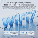 Roteador Xiaomi BE5000 WiFi 7 MLO 2.4GHz 5.0GHz Dual Band Porta 2.5G 512MB RAM Repetidor, Ficha US, BE5000
