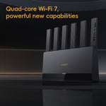 Roteador Xiaomi BE6500 WiFi 7 2.4GHz 5.0GHz Dual Band Quad-Core Porta 2.5G, Ficha US, BE6500