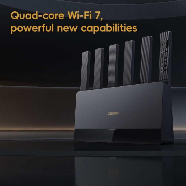 Roteador Xiaomi BE6500 WiFi 7 2.4GHz 5.0GHz Dual Band Quad-Core Porta 2.5G, Ficha US, BE6500
