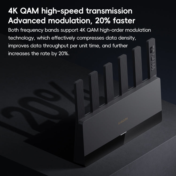 Roteador Xiaomi BE6500 WiFi 7 2.4GHz 5.0GHz Dual Band Quad-Core Porta 2.5G, Ficha US, BE6500
