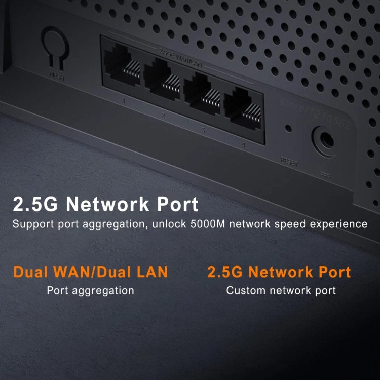 Roteador Xiaomi BE6500 WiFi 7 2.4GHz 5.0GHz Dual Band Quad-Core Porta 2.5G, Ficha US, BE6500