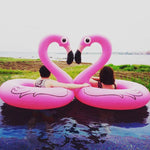 Colchão insuflável de piscina em forma de flamingo para o verão, anel de natação, cama flutuante, tamanho: 90cm, tamanho: 90cm