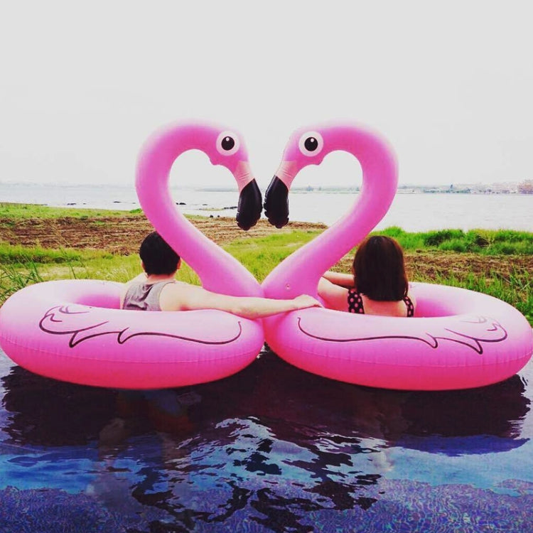 Colchão insuflável de piscina em forma de flamingo para o verão, anel de natação, cama flutuante, tamanho: 90cm, tamanho: 90cm