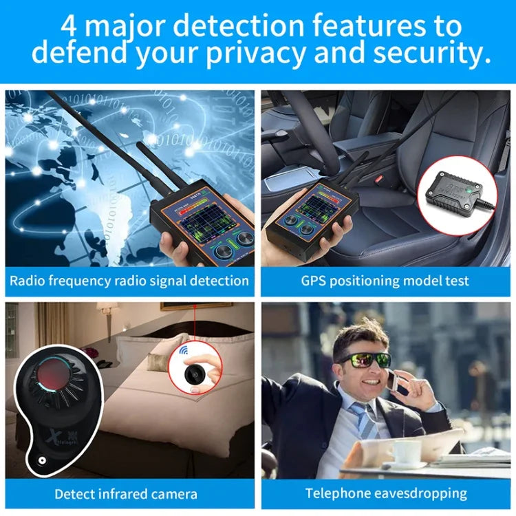Detetor de Ondas de Rádio P7000 com Ecrã LED, Ficha US, P7000, Ficha EU, P7000, Ficha US