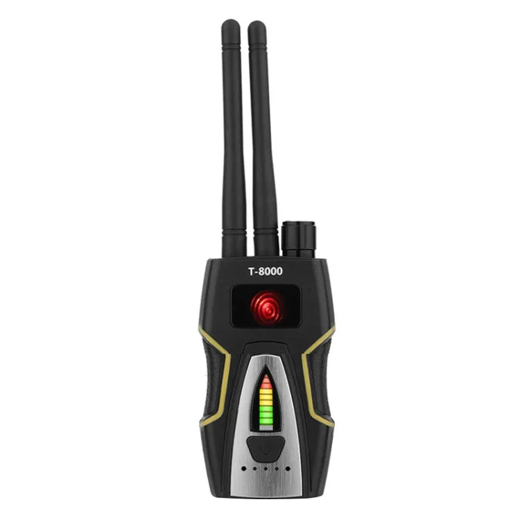 Detetor de Sinal RF T-8000 Localizador de Áudio GSM Detetor de Varredura GPS, T-8000 Prateado