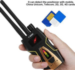 Detetor de Sinal RF T-8000 Localizador de Áudio GSM Detetor de Varredura GPS, T-8000 Prateado