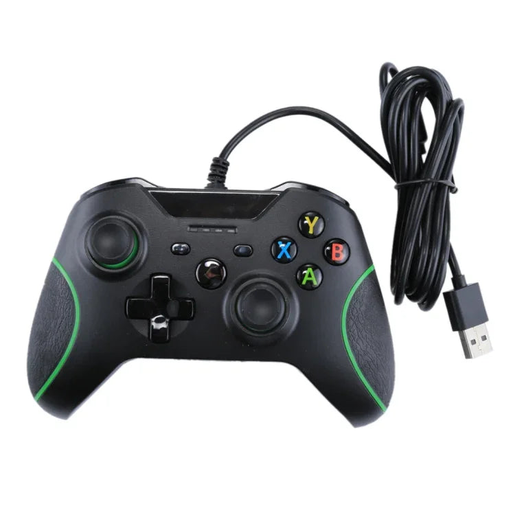 Comando de Jogo USB com Fio para Consola XBOX ONE / PC / Portátil, Comprimento do Cabo: Cerca de 2,1m, HSY-008 (Preto)