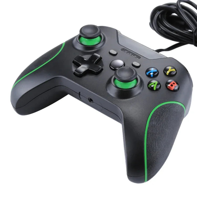 Comando de Jogo USB com Fio para Consola XBOX ONE / PC / Portátil, Comprimento do Cabo: Cerca de 2,1m, HSY-008 (Preto)