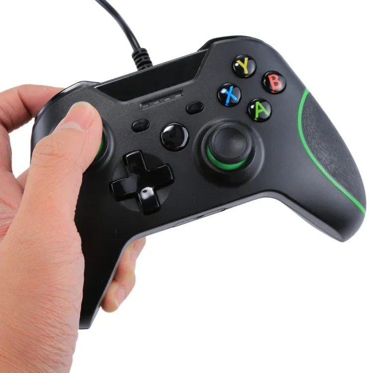 Comando de Jogo USB com Fio para Consola XBOX ONE / PC / Portátil, Comprimento do Cabo: Cerca de 2,1m, HSY-008 (Preto)