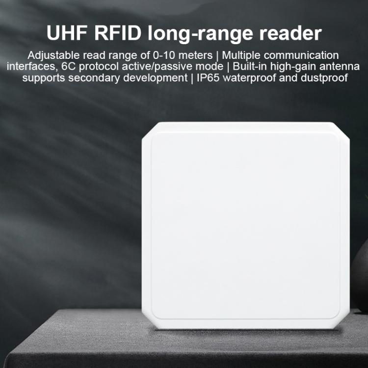 Leitor Integrado RFID UHF de Longo Alcance com Antena 9dBi Incorporada, Estilo: Com Comunicação WiFi, Com Comunicação WiFi