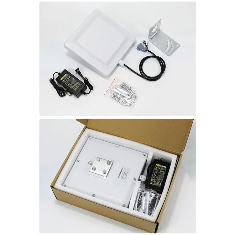 Leitor / Gravador RFID de Identificação de Etiqueta Eletrónica UHF com Antena 7dbi Integrada, Estilo: Porta RS232, Porta RS232