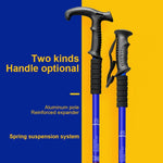 132cm Telescopic Outdoor Three-section Trekking Pole, Silver#132cm