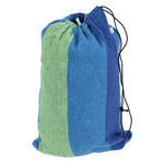 Rede de Lona Exterior às Risca para Duas Pessoas, Cama de Baloiço Alargada, Tamanho: 190cm x 150cm, 190cm x 150cm (Azul), 190cm x 150cm (Vermelho+Amarelo), 200 x 150cm (Azul+Amarelo)
