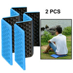 2 PEÇAS Almofada de Massagem Celular Dobrável Portátil para Exterior, Impermeável, Tapetes para Assento de Piquenique, Almofada EVA, 2 PEÇAS (Laranja), 2 PEÇAS (Azul), 2 PEÇAS (Roxo), 2 PEÇAS (Vermelho), 2 PEÇAS (Verde escuro), 2 PEÇAS (Verde relva)