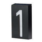 Lâmpada de Placa de Porta Montada na Parede Solar 0,36W com 6 LEDs Luzes de Varanda Número da Casa com Painel Solar(1), -1.0, -2.0, -3.0, -4.0, -5.0, -6.0, -7.0, -8.0, -9.0, 0.0