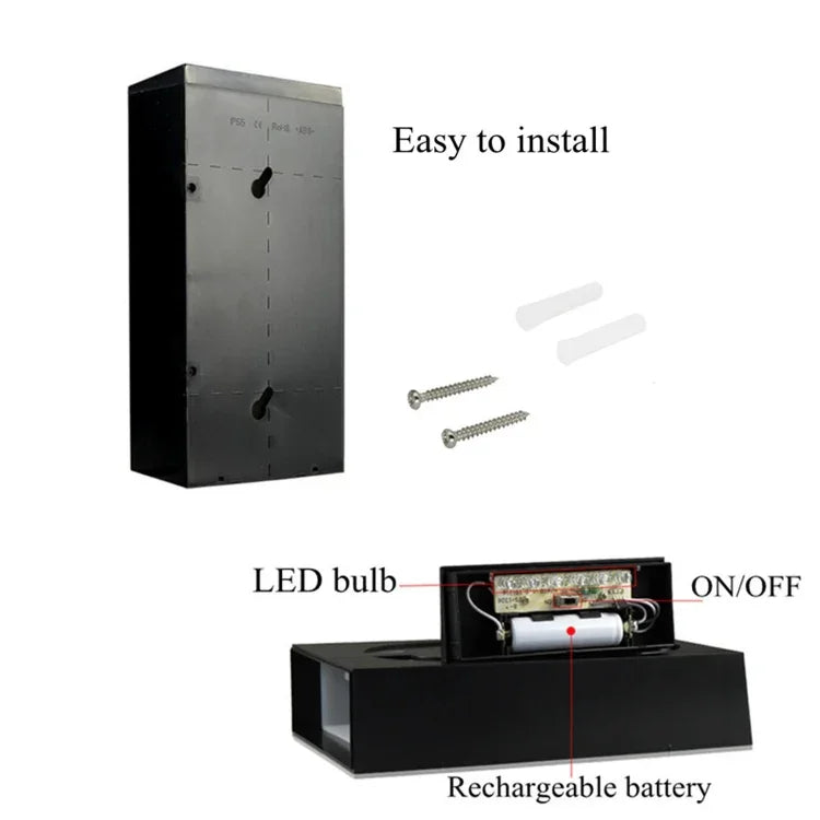 Lâmpada de Placa de Porta Montada na Parede Solar 0,36W com 6 LEDs Luzes de Varanda Número da Casa com Painel Solar(1), -1.0, -2.0, -3.0, -4.0, -5.0, -6.0, -7.0, -8.0, -9.0, 0.0