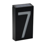Lâmpada de Placa de Porta Montada na Parede Solar 0,36W com 6 LEDs Luzes de Varanda Número da Casa com Painel Solar(1), -1.0, -2.0, -3.0, -4.0, -5.0, -6.0, -7.0, -8.0, -9.0, 0.0