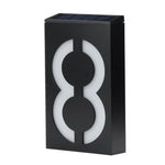 Lâmpada de Placa de Porta Montada na Parede Solar 0,36W com 6 LEDs Luzes de Varanda Número da Casa com Painel Solar(1), -1.0, -2.0, -3.0, -4.0, -5.0, -6.0, -7.0, -8.0, -9.0, 0.0