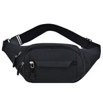 Bolsa de Peito Impermeável com Bolsos Multifuncionais de Cor Pura para Desporto na Cintura