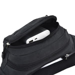 Bolsa de Peito Impermeável com Bolsos Multifuncionais de Cor Pura para Desporto na Cintura