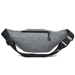 Bolsa de Peito Impermeável com Bolsos Multifuncionais de Cor Pura para Desporto Casual na Cintura