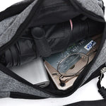 Bolsa de Peito Impermeável com Bolsos Multifuncionais de Cor Pura para Desporto Casual na Cintura
