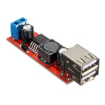 Módulo conversor DC-DC LDTR-WG0257 USB duplo 9V/12V/24V/36V para 5V 3A, 9V-36V para 5V 3A