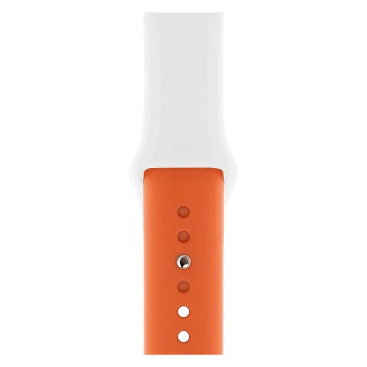 Correia de Relógio em Silicone de Duas Cores para Apple Watch Series 3 & 2 & 1 42mm (Azul Claro+Rosa Claro)
