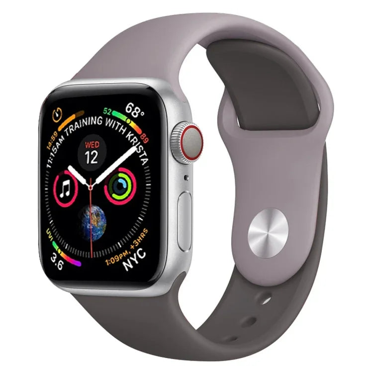Pulseira de Relógio em Silicone de Duas Cores para Apple Watch Series 3 & 2 & 1 38mm (Branco+Vermelho)