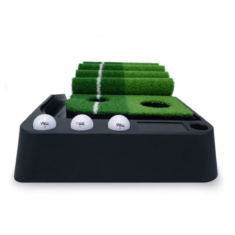 Treinador de prática de putting de golfe interior PGM com pega de 3m, ritmo de prática com retorno automático em fairways, 3m