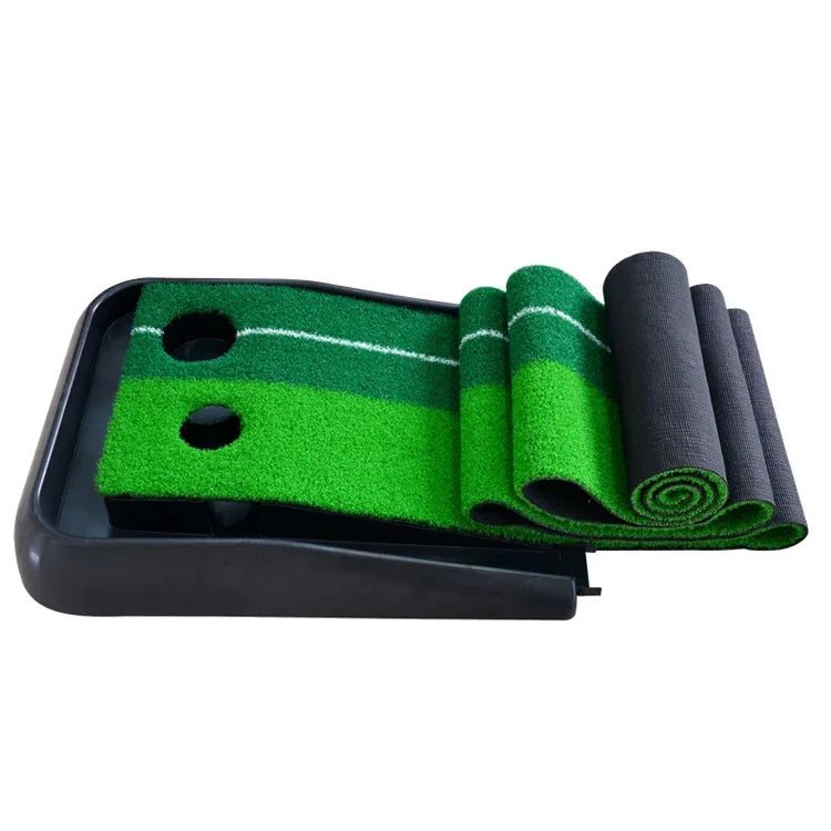 Treinador de prática de putting de golfe interior PGM com pega de 3m, ritmo de prática com retorno automático em fairways, 3m
