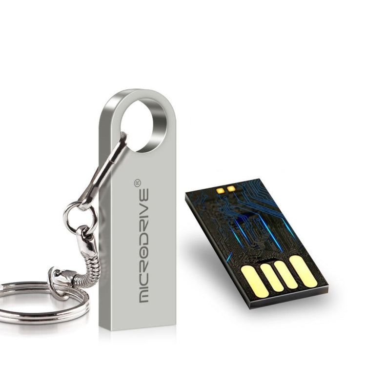 Pen USB 2.0 MicroDrive 16GB Metal à Prova de Água Alta Velocidade (Cinza), 16GB