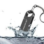 Pen USB 2.0 MicroDrive 16GB Metal à Prova de Água Alta Velocidade (Cinza), 16GB