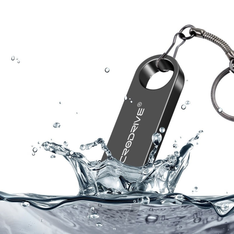 Pen USB 2.0 MicroDrive 16GB Metal à Prova de Água Alta Velocidade (Cinza), 16GB