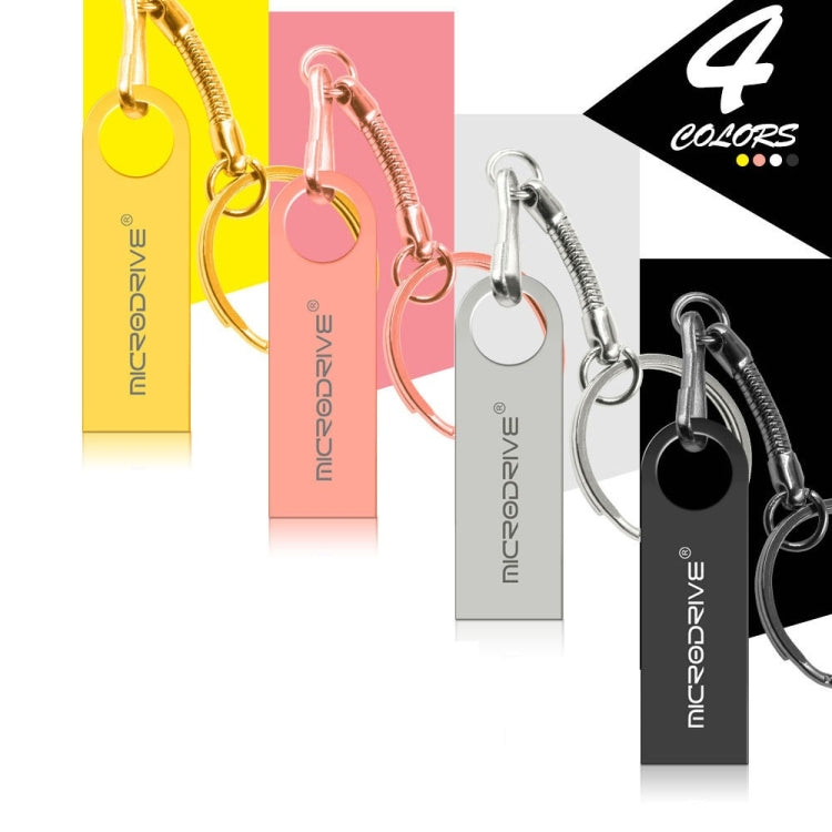 Pen USB 2.0 MicroDrive 16GB Metal à Prova de Água Alta Velocidade (Cinza), 16GB