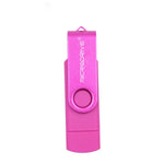 MicroDrive 32GB USB 2.0 Computador Móvel de Duplo Uso Rotativo OTG Disco U de Metal, 32GB