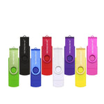 MicroDrive 32GB USB 2.0 Computador Móvel de Duplo Uso Rotativo OTG Disco U de Metal, 32GB