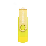 MicroDrive 32GB USB 2.0 Computador Móvel de Duplo Uso Rotativo OTG Disco U de Metal, 32GB