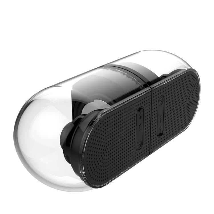 Coluna Estéreo Surround HiFi Bluetooth Sem Fios Magnética TWS 3D Verdadeira com Casa Totalmente Transparente