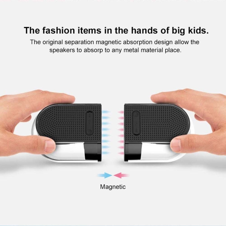 Coluna Estéreo Surround HiFi Bluetooth Sem Fios Magnética TWS 3D Verdadeira com Casa Totalmente Transparente