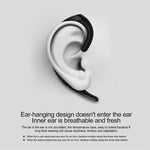 Auricular Bluetooth Sem Fios Estilo Empresarial com Gancho para a Orelha