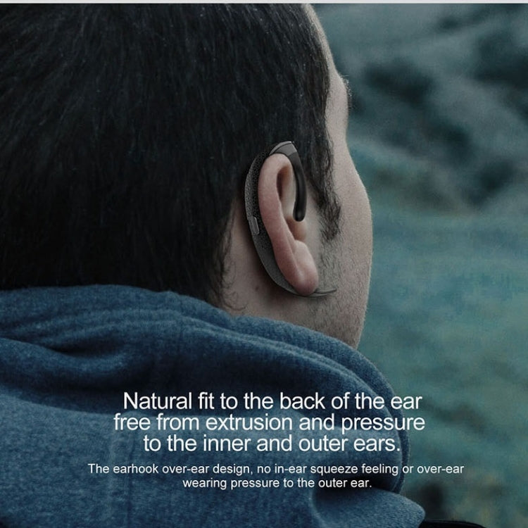 Auricular Bluetooth Sem Fios Estilo Empresarial com Gancho para a Orelha