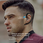 Auricular Bluetooth Sem Fios Estilo Empresarial com Gancho para a Orelha