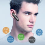 Auricular Bluetooth Empresarial Moloke D5 Tipo Gancho para a Orelha Resistente à Água Anti-suor Cancelamento de Ruído Som HiFi