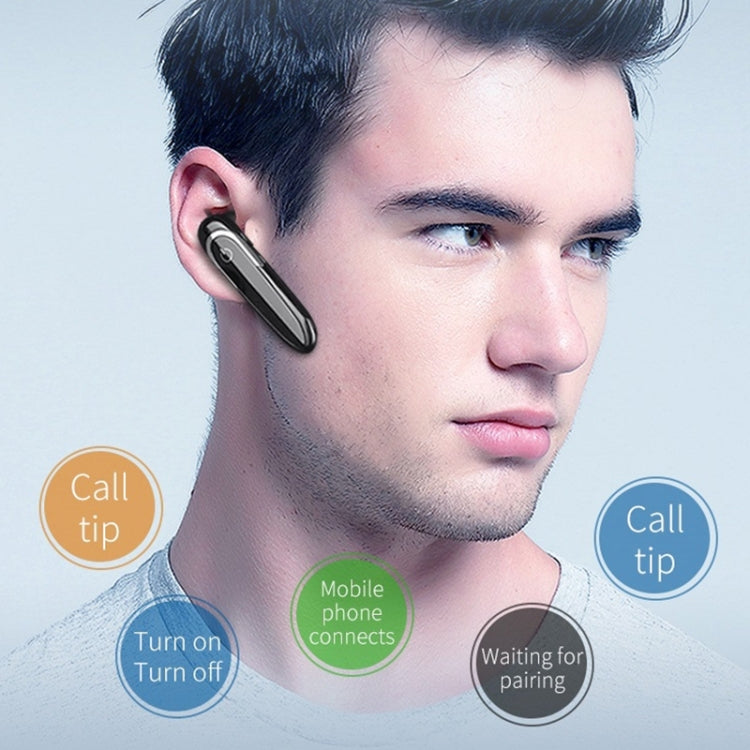 Auricular Bluetooth Empresarial Moloke D5 Tipo Gancho para a Orelha Resistente à Água Anti-suor Cancelamento de Ruído Som HiFi