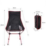 Cadeira de Camping Dobrável Portátil ao Ar Livre, Cadeira Leve para Pesca e Praia, Encosto Reclinável em Liga de Alumínio de Aviação, Cadeira de Camping (azul), Cadeira de Camping (verde), Cadeira de Camping (laranja), Cadeira de Camping (vermelha)