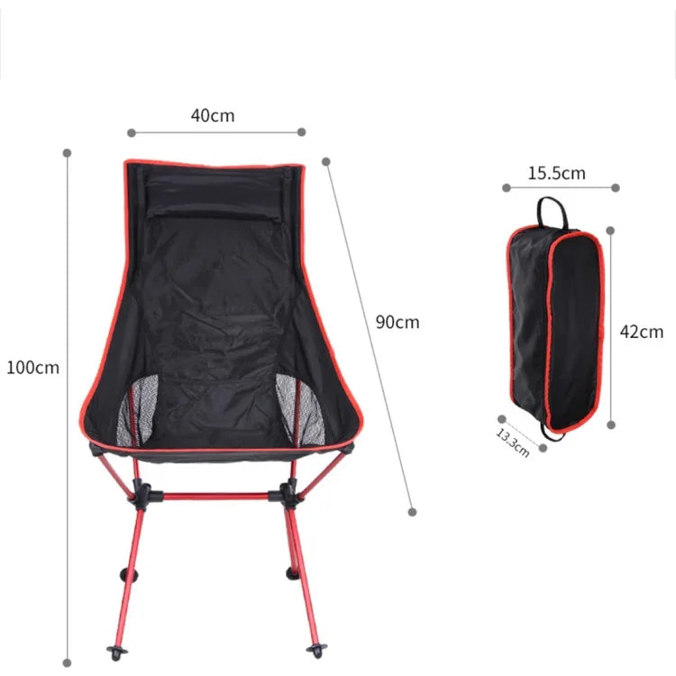 Cadeira de Camping Dobrável Portátil ao Ar Livre, Cadeira Leve para Pesca e Praia, Encosto Reclinável em Liga de Alumínio de Aviação, Cadeira de Camping (azul), Cadeira de Camping (verde), Cadeira de Camping (laranja), Cadeira de Camping (vermelha)