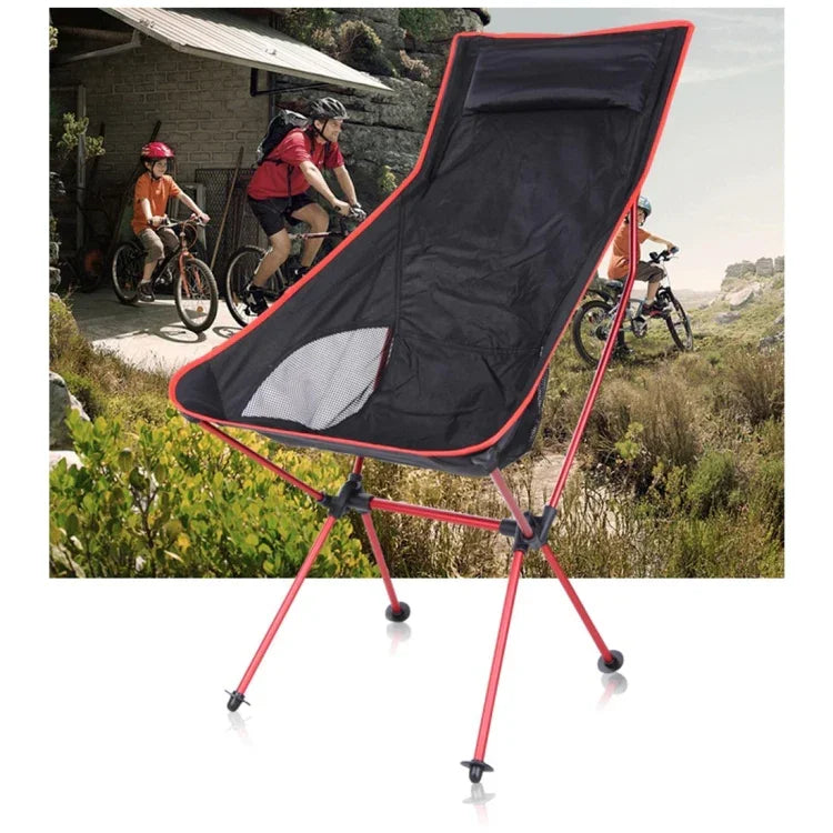 Cadeira de Camping Dobrável Portátil ao Ar Livre, Cadeira Leve para Pesca e Praia, Encosto Reclinável em Liga de Alumínio de Aviação, Cadeira de Camping (azul), Cadeira de Camping (verde), Cadeira de Camping (laranja), Cadeira de Camping (vermelha)